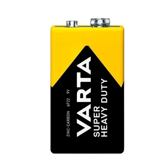BATERIA cynkowo węglowa VARTA SUPER HEAVY DUTY 9V 6F22 1T 1 bl. -zdjęcie numer 1