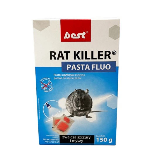 BEST RAT KILLER PASTA FLUO 150g (10szt x 15g czerwone)