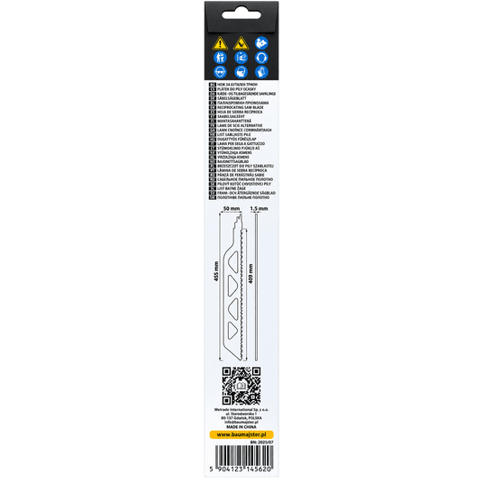 BRZESZCZOT PIŁY SZABLASTEJ do GAZOBETONU 455mm/2TPI BAUMAJSTER B4562 -zdjęcie numer 2