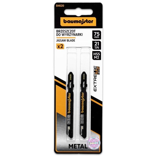 BRZESZCZOT WYRZYNARKI do METALU 75mm/21TPI (2szt) BAUMAJSTER B4620 -zdjęcie numer 1