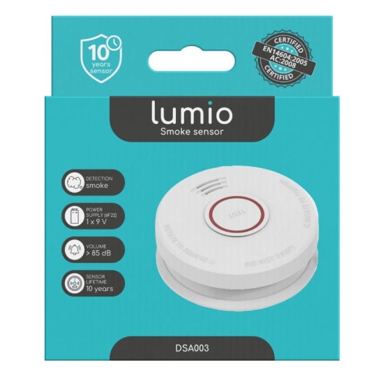 CZUJNIK DYMU AUTONOMICZNY bateryjny LUMIO DSA003