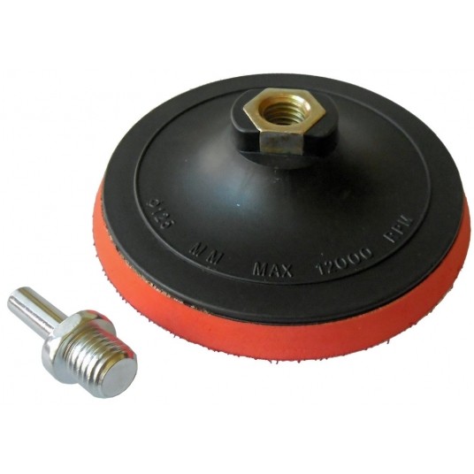 DYSK SZLIFIERSKI 125 + adapter czerwony DaPro 2818 -zdjęcie numer 1