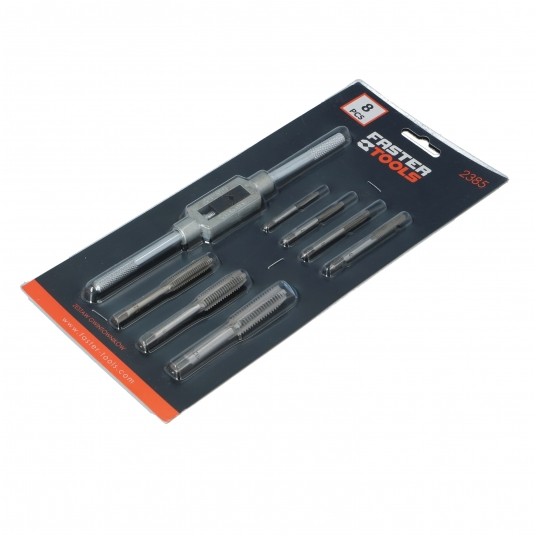 GWINTOWNIK 8cz.3-12mm EGA 2385 FASTER TOOLS FTGWINTPK8 -zdjęcie numer 1