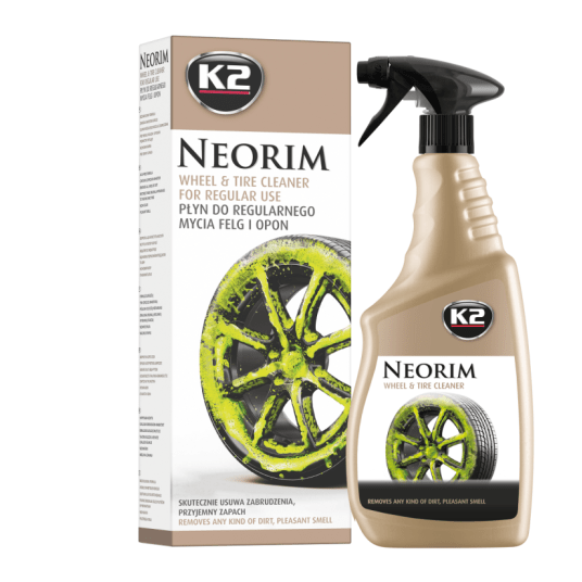 K2 NEORIM Płyn do regularnego mycia felg i opon (G177) ATOMIZER 700ml