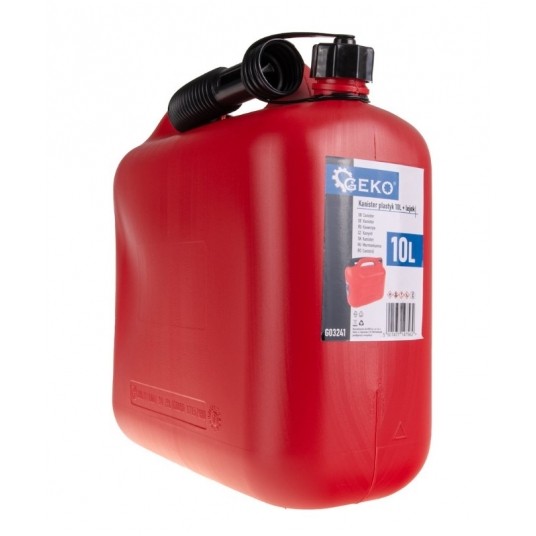 KANISTER PLASTIKOWY 10l. + lejek GEKO G03241 -zdjęcie numer 2