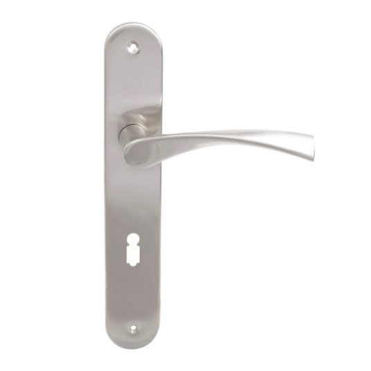 KLAMKA ETNA 90 KLUCZ nikiel szczotkowany