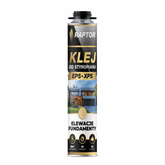 KLEJ do STYROPIANU EPS XPS 750ml RAPTOR