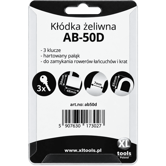 KŁÓDKA ŻELIWNA AB-50 kolor DŁUGI PAŁĄK (fi 7x60mm) XL -zdjęcie numer 2