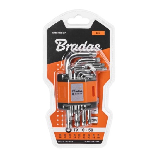 KLUCZ TORX 10-50/9cz. BRADAS DIY-HKT31-SH/B