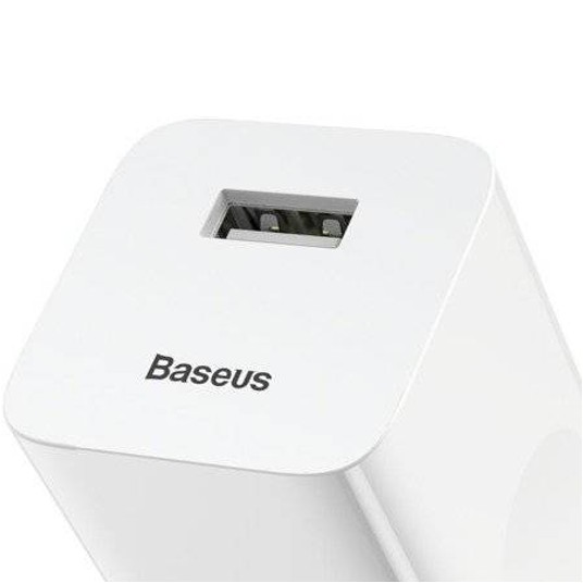 ŁADOWARKA SIECIOWA 1xUSB-A, 24W, QC 3.0 biała BASEUS CCALL-BX02 -zdjęcie numer 3