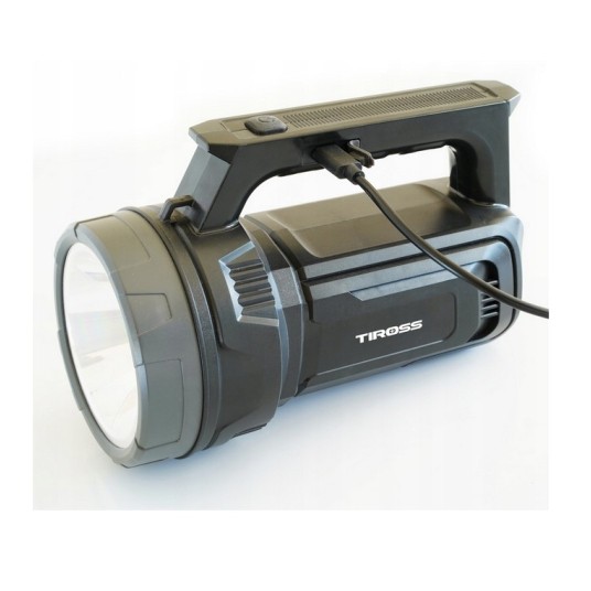 LATARKA AKUMULATOROWA 3W LED/260lm (kabel USB) TIROSS TS2253