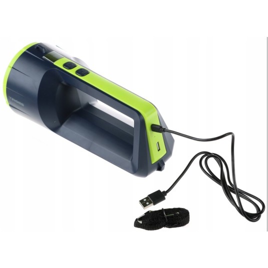 LATARKA AKUMULATOROWA 5W/LED/330 lum. / 6W COB/520 lum. (kabel USB) POWER BANK TIROSS TS1858