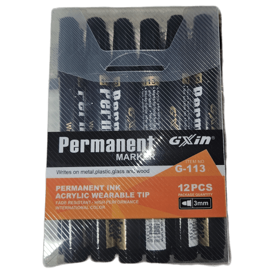 MARKER PERMANENTNY czarny (3mm) GIXIN G113
