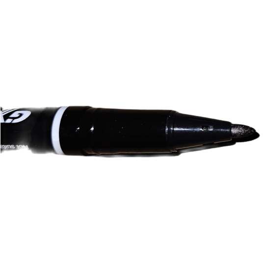 MARKER PERMANENTNY DWUSTRONNY czarny (1mm, 0,5mm) GIXIN G107A