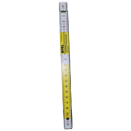 MIARA SKŁADANA 1m biało-żołta DREL CONDOR CON-MZW-0010
