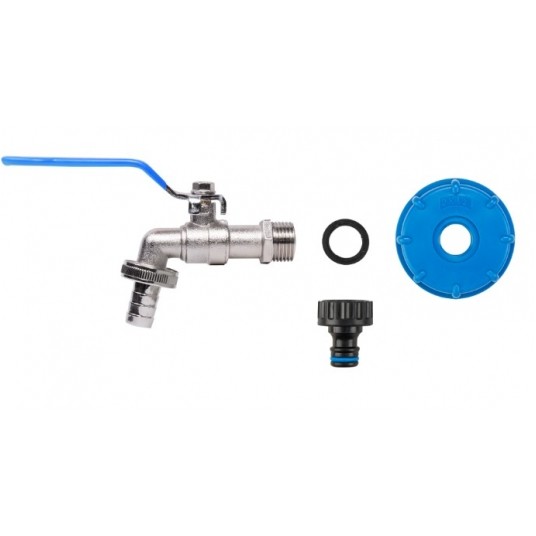 NAKRĘTKA MAUSER / ZŁĄCZE IBC S60x6 + KRAN GZ3/4" na wąż 1/2"+nypel BRADAS -zdjęcie numer 3