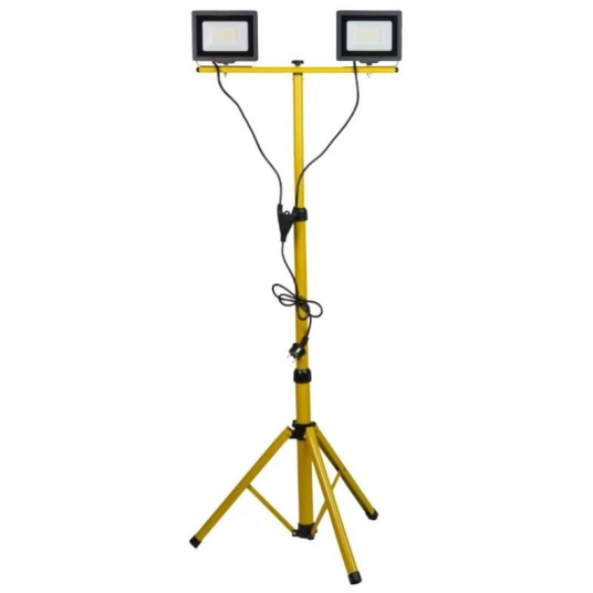 NAŚWIETLACZ LED 2x50 STATYW 140cm, 7000lm, 4500K, IP65 DPM ST2X50 / BERGE EPN015