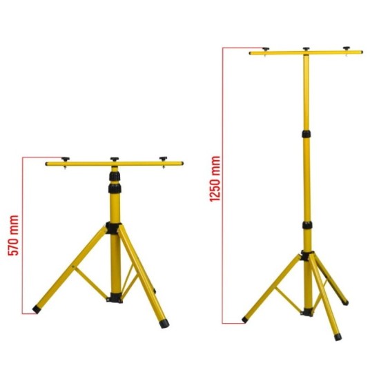 NAŚWIETLACZ LED 2x50 STATYW 140cm, 7000lm, 4500K, IP65 DPM ST2X50 / BERGE EPN015