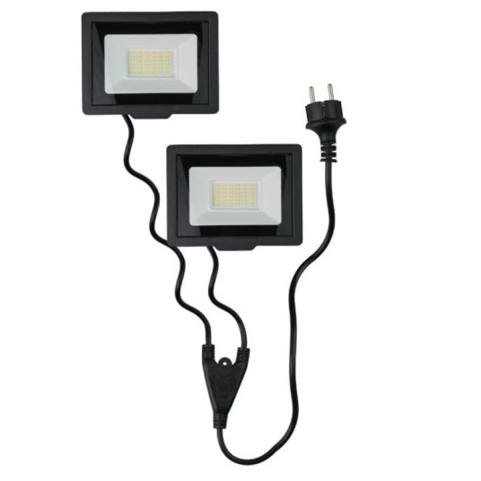 NAŚWIETLACZ LED 2x50 STATYW 140cm, 7000lm, 4500K, IP65 DPM ST2X50 / BERGE EPN015