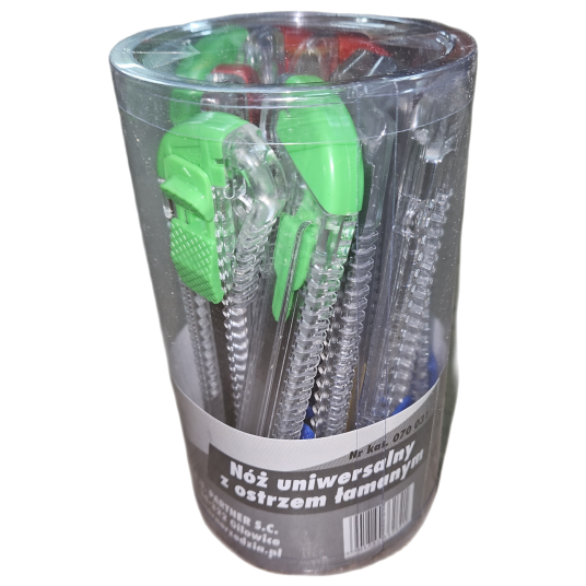 NÓŻ 18 przeźroczysty tuba 12szt GoldFlex 070031 -zdjęcie numer 2