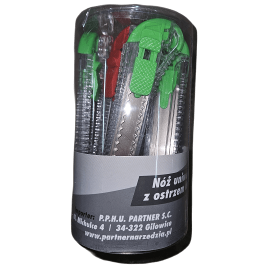 NÓŻ 18 przeźroczysty tuba 12szt GoldFlex 070031 -zdjęcie numer 1