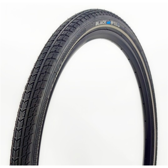 OPONA BLACK 28x1,75 47-622/3mm + PASEK ODBLASKOWY TORO O345