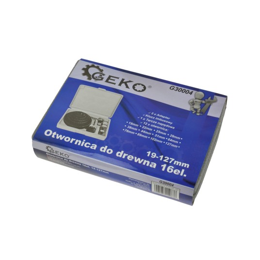 OTWORNICA 19-127mm 16cz. GEKO G30004 ,walizeczka