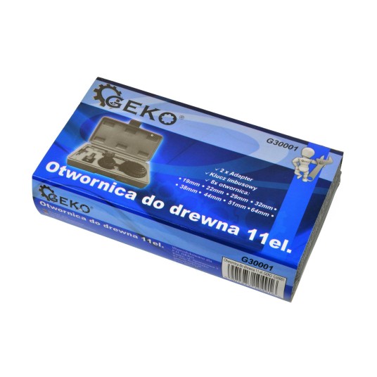 OTWORNICA 19- 64mm 11cz. GEKO G30001 ,walizeczka
