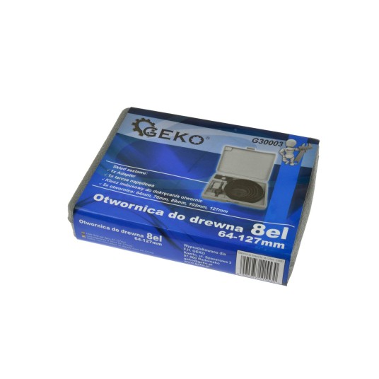 OTWORNICA 64-127mm 8cz. GEKO G30003 ,walizeczka