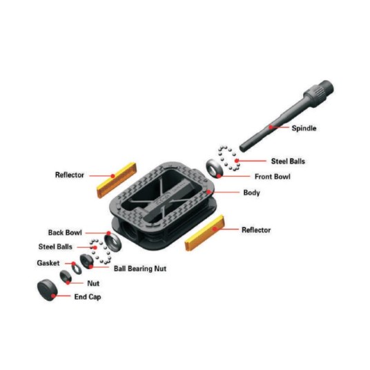 PEDAŁY ROWEROWE PLASTIKOWE JET 320A P054