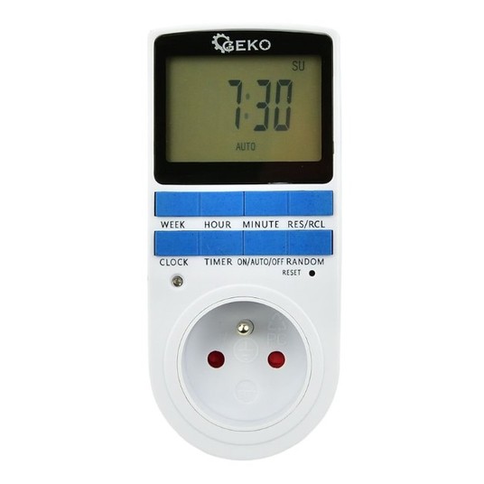 PROGRAMATOR ELEKTRONICZNY 7dni z/U GEKO G03346 -zdjęcie numer 1