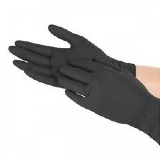 RĘKAWICE jednorazowe NITRYLOWE czarne XL /op.100szt BLACK DOVE / CONSORTE