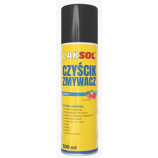 SPRAY CZYŚCIK ZMYWACZ cytrusowy 500ML LAKSOL -zdjęcie numer 1