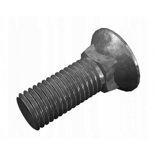 ŚRUBA PŁUŻNA 12x35 czarna DIN605 -zdjęcie numer 1
