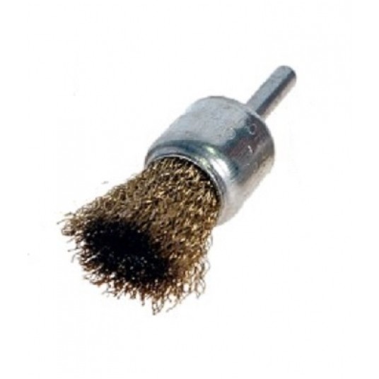 SZCZOTKA DOCZOŁOWA 24 z/b drut stalowy karbowany VERTO 62H341 -zdjęcie numer 1