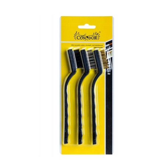 SZCZOTKA DRUCIANA PLASTIK mini 175mm 3szt STER'G S41165