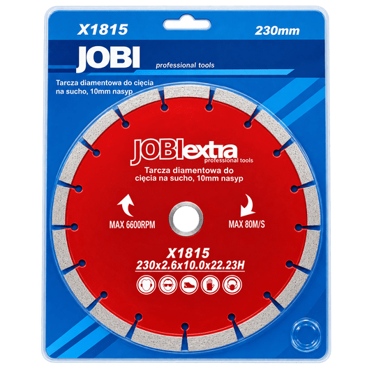 TARCZA DIAMENTOWA SEGMENTOWA 230 JOBIextra X1815 -zdjęcie numer 1