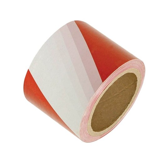 TAŚMA OSTRZEGAWCZA 80x100 mb biało-czerwo.