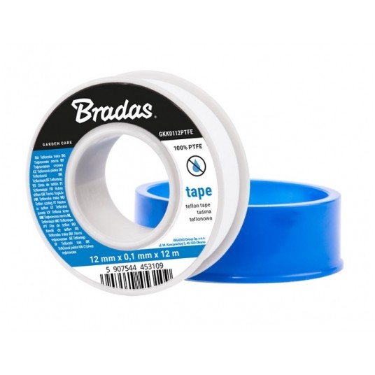 TAŚMA TEFLONOWA PTFE 12mm/0,1mm/12m BRADAS GKK0112PTFE -zdjęcie numer 1