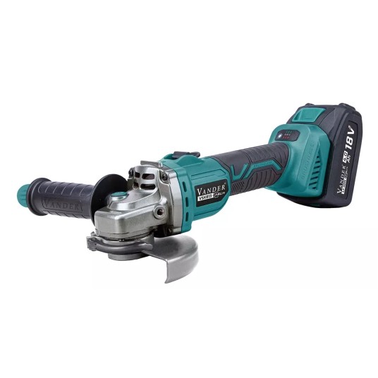 VSK813W SZLIFIERKA AKUMULATOROWA z REGULACJĄ 125mm 18V + BATERIA 4ah + ŁADOWARKA (walizka) VANDER