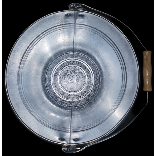 WIADRO ocynk 12 litrów (koralik) 6432 DaPro