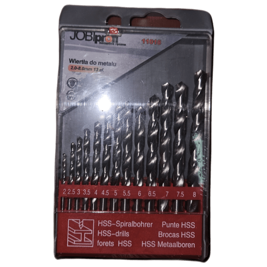 WIERTŁO METAL 13el./ 2mm-8mm JOBI 11018