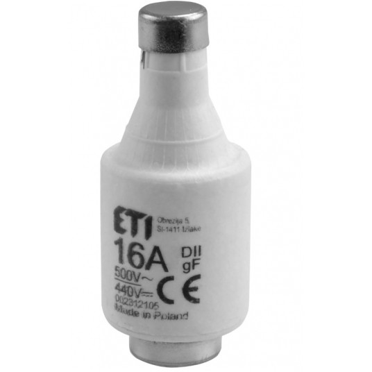 WKŁADKA TOPIK 16A/500V DII ETI 002312105 -zdjęcie numer 1