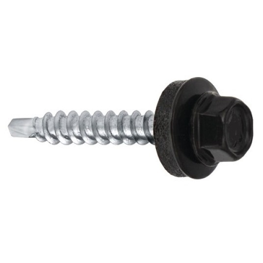 WKRĘT FARMER DREWNO 4,8x25 czarny 9005 WKRĘT-MET op.250szt