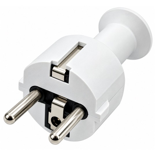 WTYCZKA PROSTA biała z/U. 16A/250V POLMARK WP-US/16 -zdjęcie numer 1