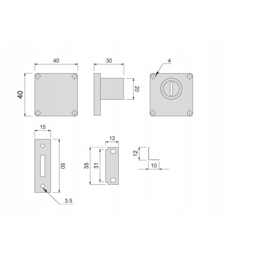 ZAMEK MEBLOWY PATENTOWY ATM ZB-139 (19x22mm)