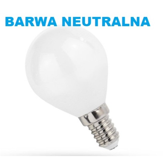 ŻARÓWKA LED NW neutralna E14 7W KULKA 700lm/4000K ECOLIGHT EC79447