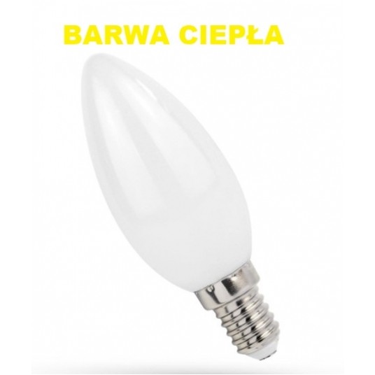 ŻARÓWKA LED WW ciepła E14 7W ŚWIECZKA 630lm/3000K ECOLIGHT EC79289 -zdjęcie numer 1