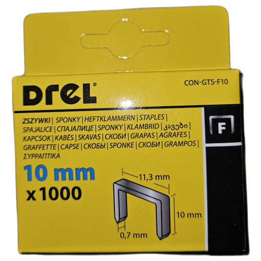 ZSZYWKA 12mm typ F 1000szt DREL CONDOR CON-GTS-F1