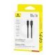 KABEL 100W USB-C - USB-C 1m - czarny BASEUS Silky Series -zdjęcie numer 2